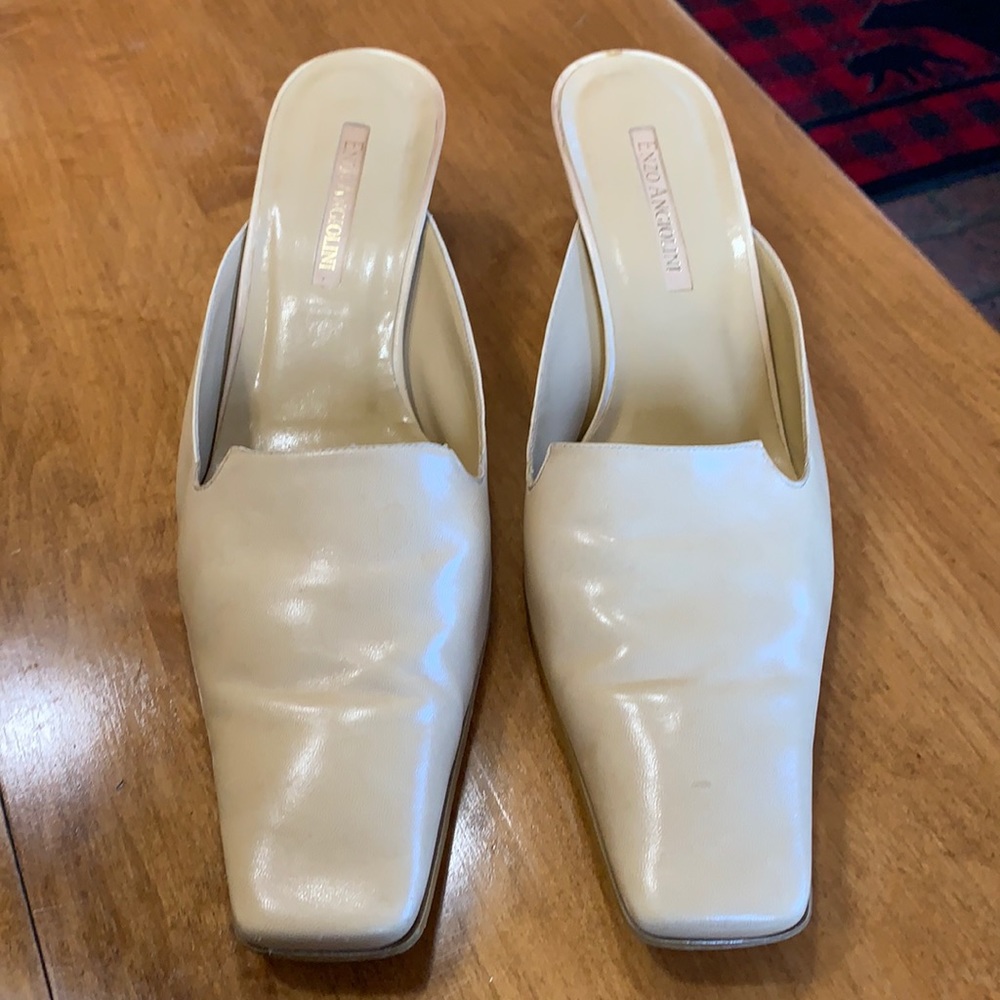 Enzo Angiolini iced coffee leather with 2” heel
